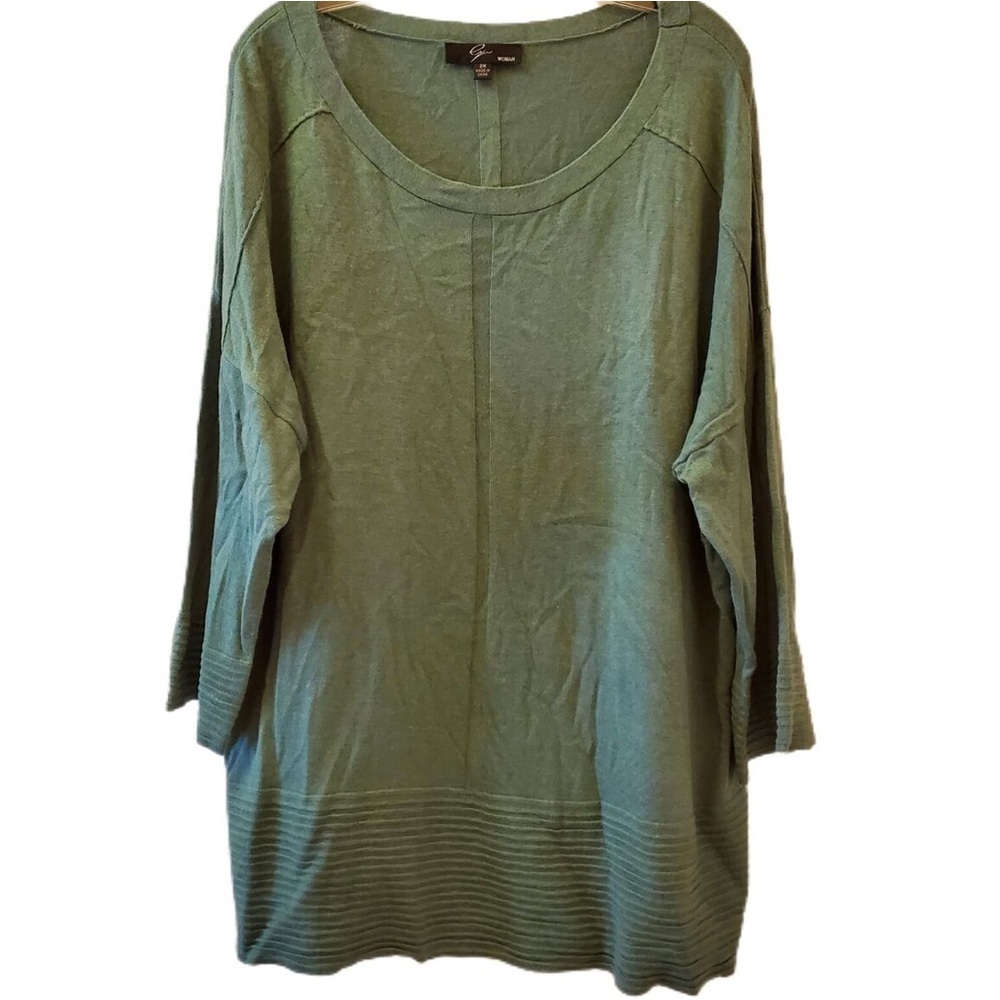 Cyrus Olive green tunic sweater
